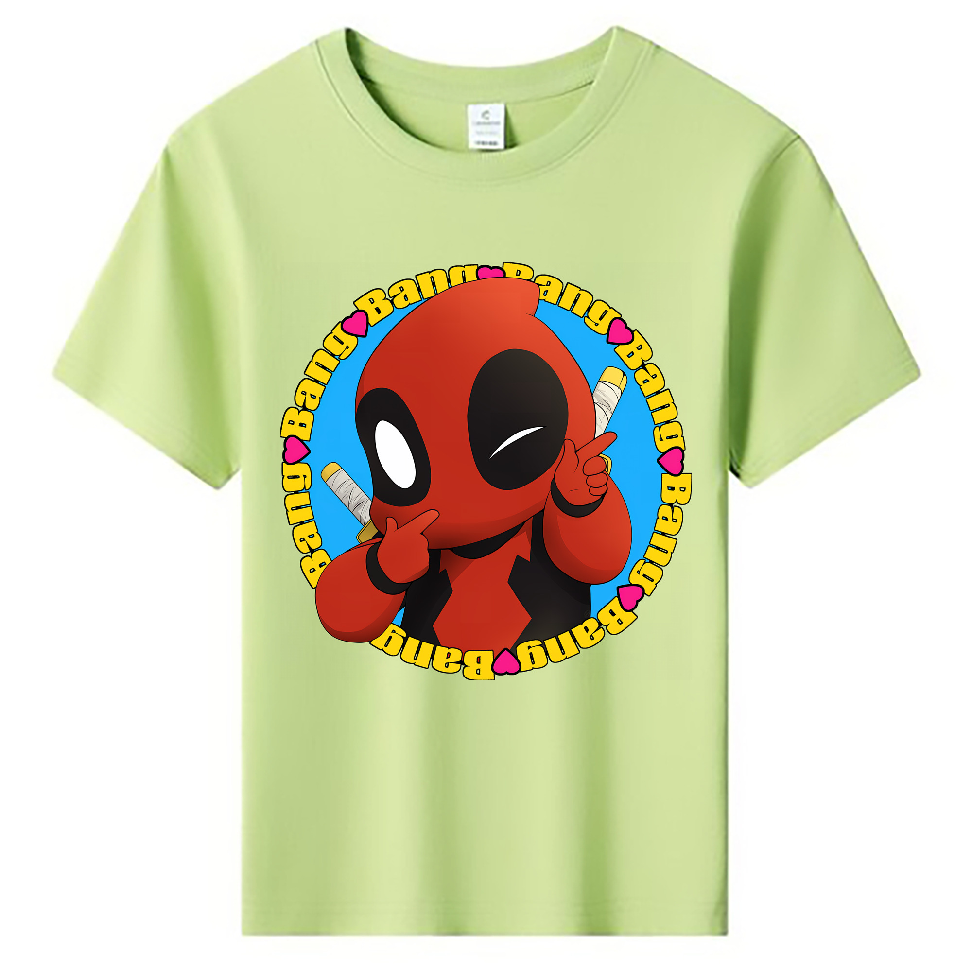 （画像用） Deadpool デッドプール 綿100％キッズTシャツ（フロントプリント）